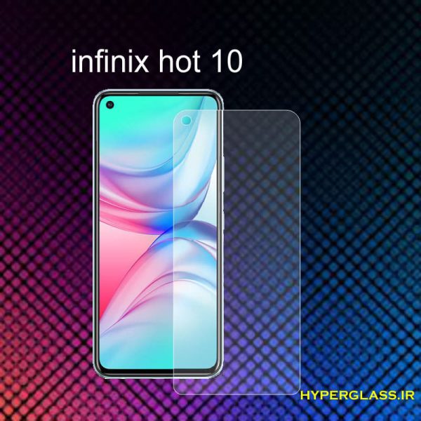 گلس محافظ صفحه نمایش نانو بلک اورجینال گوشی اینفینیکس Infinix Hot 10