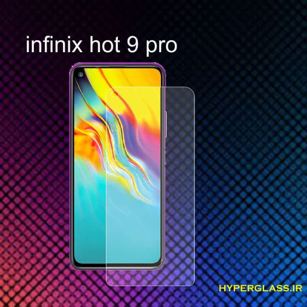 گلس محافظ صفحه نمایش نانو بلک اورجینال گوشی اینفینیکس Infinix Hot 9 pro