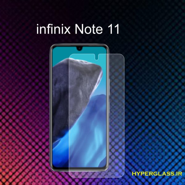 گلس محافظ صفحه نمایش نانو بلک اورجینال گوشی اینفینیکس Infinix Note 11