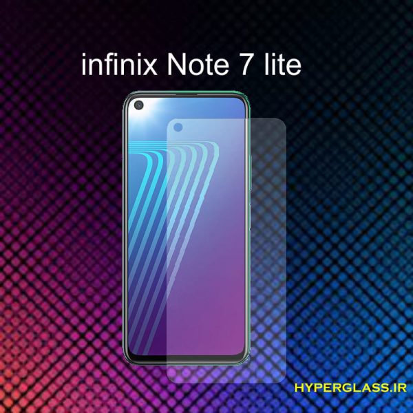 گلس محافظ صفحه نمایش نانو بلک اورجینال گوشی اینفینیکس Infinix Note 7 lite
