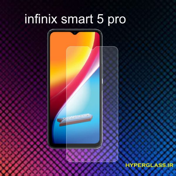 گلس محافظ صفحه نمایش نانو بلک اورجینال گوشی اینفینیکس Infinix Smart 5 pro