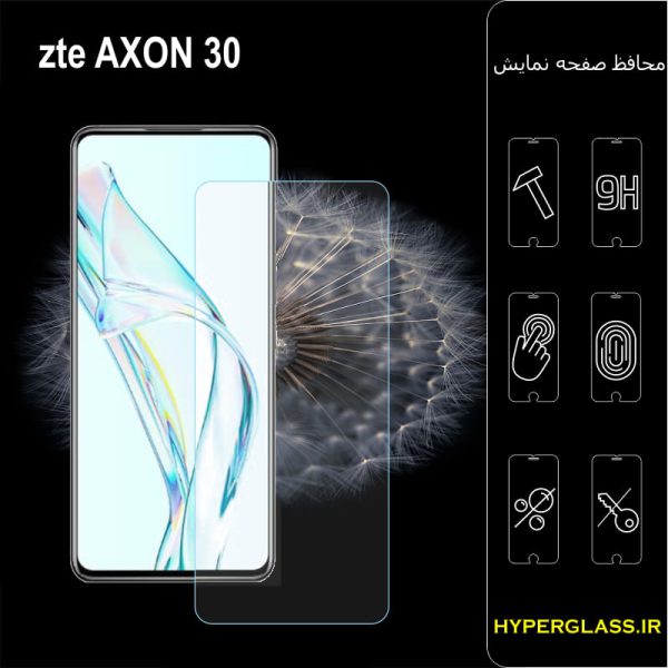 گلس محافظ صفحه نمایش نانو بلک اورجینال گوشی زد تی ای ZTE Axon 30