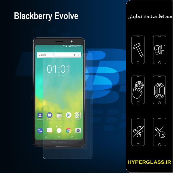 گلس محافظ صفحه نمایش نانو بلک اورجینال گوشی بلک بری Blackberry Evolve