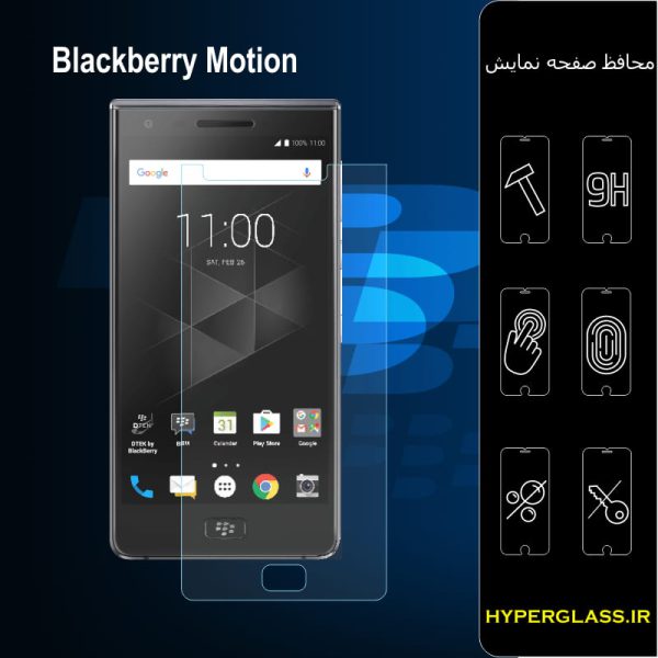 گلس محافظ صفحه نمایش نانو بلک اورجینال گوشی بلک بری Blackberry Motion