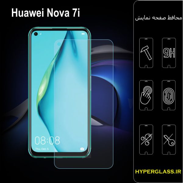 گلس محافظ صفحه نمایش نانو بلک اورجینال گوشی هواوی Huawei Nova 7i