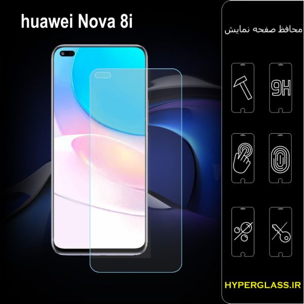 گلس محافظ صفحه نمایش نانو بلک اورجینال گوشی هواوی Huawei Nova 8i