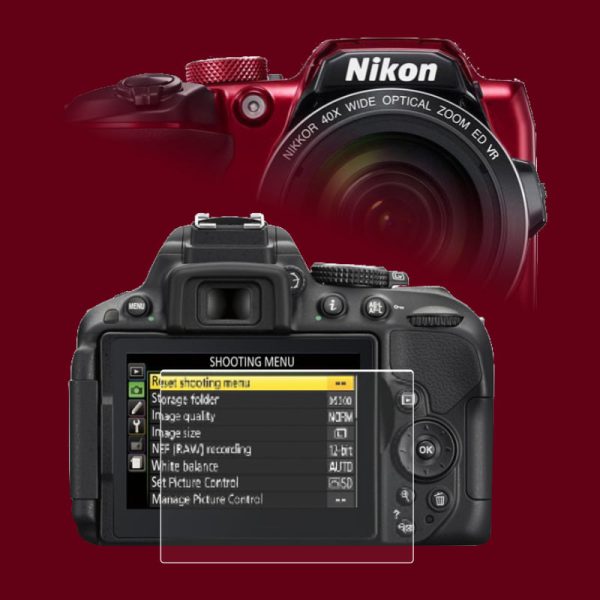 گلس محافظ صفحه نمایش دوربین نیکون Nikon D5300
