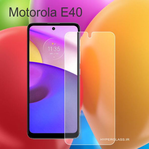گلس محافظ صفحه نمایش نانو بلک اورجینال گوشی موتورولا Motorola E40