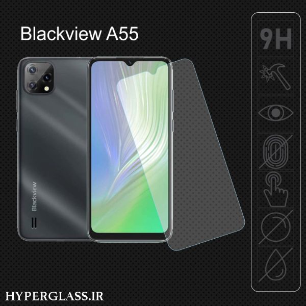 گلس محافظ صفحه نمایش نانو بلک اورجینال گوشی بلک ویو Blackview A55