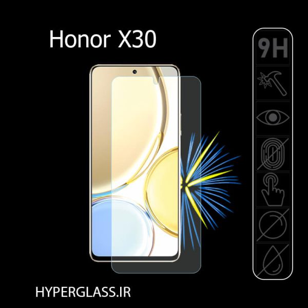 گلس محافظ صفحه نمایش نانو بلک اورجینال گلس گوشی آنر Huawei Honor x30