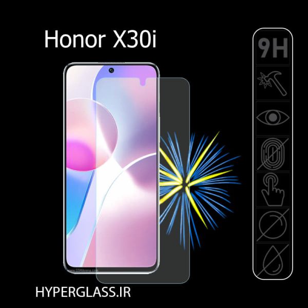 گلس محافظ صفحه نمایش نانو بلک اورجینال گلس گوشی آنر Huawei Honor x30i