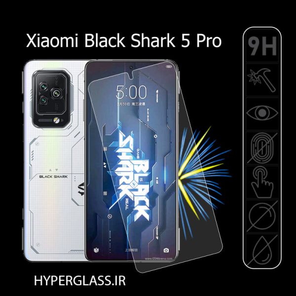 گلس محافظ صفحه نمایش نانو بلک اورجینال گوشی شیاومی Xiaomi Black Shark 5 Pro