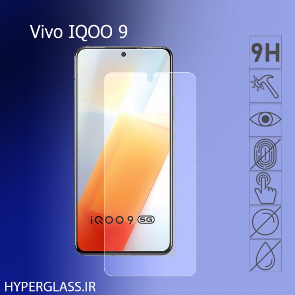 گلس محافظ صفحه نمایش نانو بلک اورجینال گوشی ویوو Vivo IQOO 9