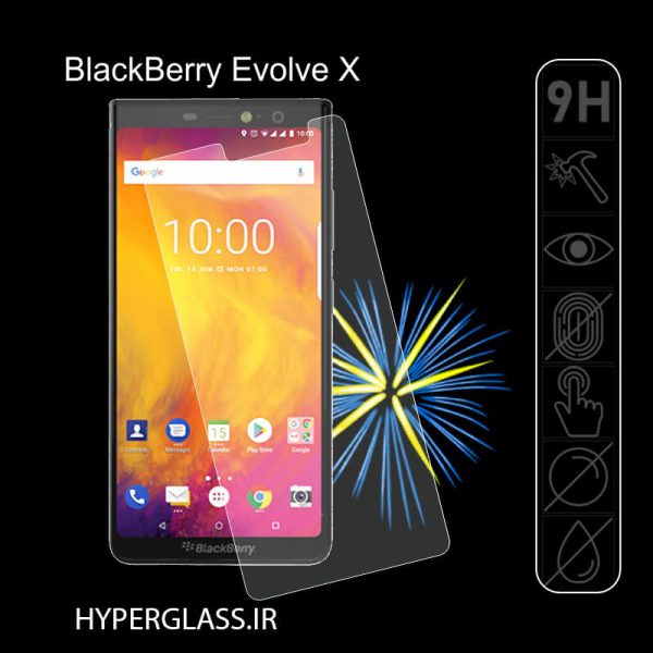 گلس محافظ صفحه نمایش ناو اورجینال گوشی بلک بری BlackBerry Evolve X