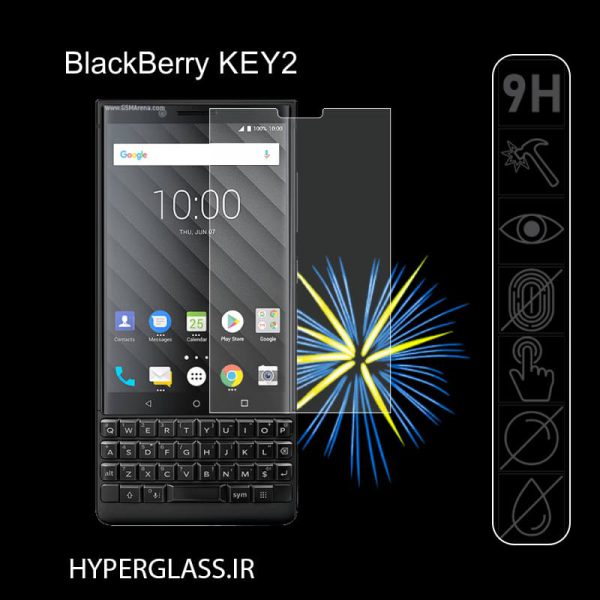 گلس محافظ صفحه نمایش نانو اورجینال گوشی بلک بری BlackBerry KEY2