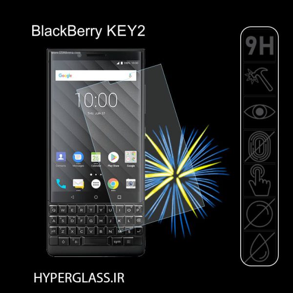 گلس محافظ صفحه نمایش ناو اورجینال گوشی بلک بری BlackBerry KEY2