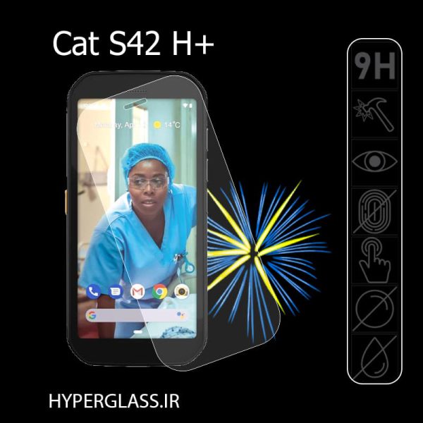 گلس محافظ صفحه نمایش نانو بلک اورجینال گوشی کاترپیلار +Cat S42 H