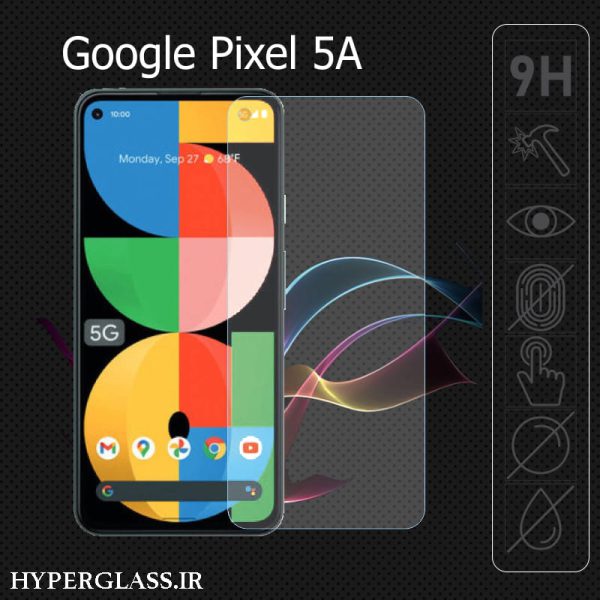 گلس محافظ صفحه نمایش نانو بلک اورجینال گوشی گوگل پیکسل Google Pixel 5a