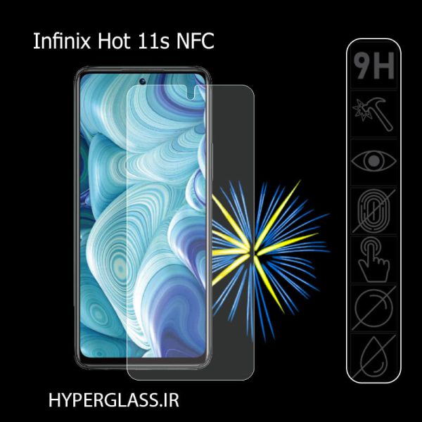 گلس محافظ صفحه نمایش نانو بلک اورجینال گوشی اینفینیکس Infinix Hot 11s NFC
