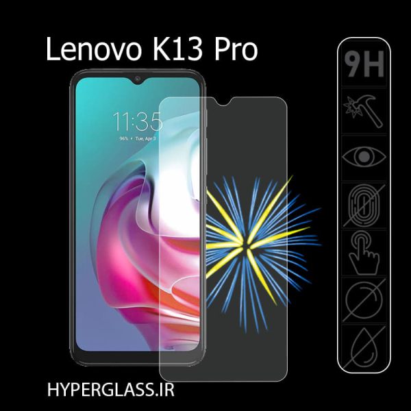 گلس محافظ صفحه نمایش نانو بلک اورجینال گوشی لنوو Lenovo K13 Pro