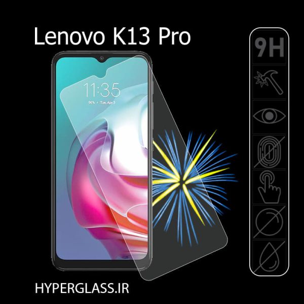 گلس محافظ صفحه نمایش نانو بلک اورجینال گوشی لنوو Lenovo K13 Pro