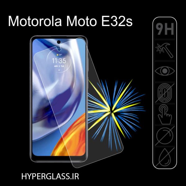گلس محافظ صفحه نمایش نانو بلک اورجینال گوشی موتورولا Motorola Moto E32s