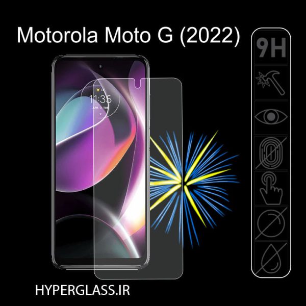گلس محافظ صفحه نمایش نانو بلک اورجینال گوشی موتورولا Motorola Moto G (2022)
