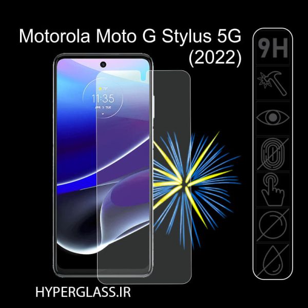 گلس محافظ صفحه نمایش نانو اورجینال گوشی موتورولا Motorola Moto G Stylus (2022)