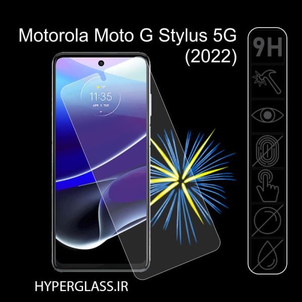 گلس محافظ صفحه نمایش نانو اورجینال گوشی موتورولا Motorola Moto G Stylus (2022)
