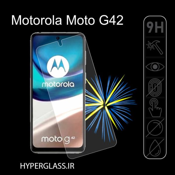 گلس محافظ صفحه نمایش نانو بلک اورجینال گوشی موتورولا Motorola G42