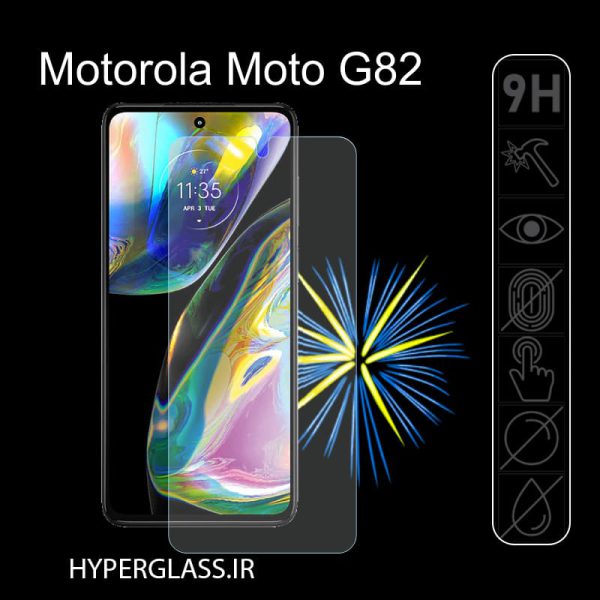 گلس محافظ صفحه نمایش نانو بلک اورجینال گوشی موتورولا Motorola G82
