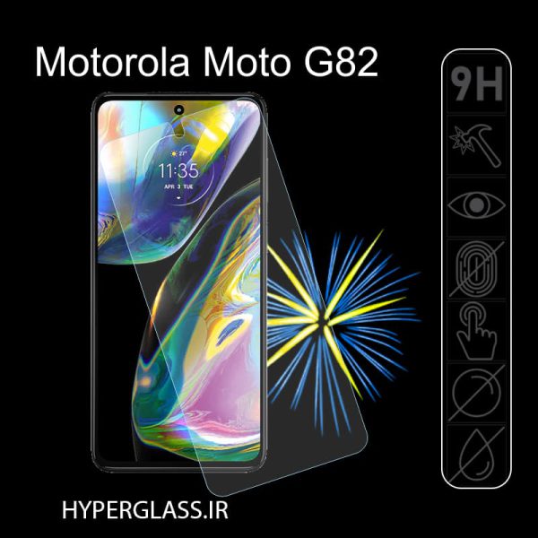 گلس محافظ صفحه نمایش نانو بلک اورجینال گوشی موتورولا Motorola G82