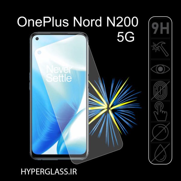 گلس محافظ صفحه نمایش نانو بلک اورجینال گوشی وان پلاس OnePlus Nord N200