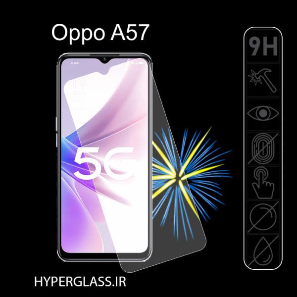 گلس محافظ صفحه نمایش نانو بلک اورجینال گوشی اوپو Oppo A57