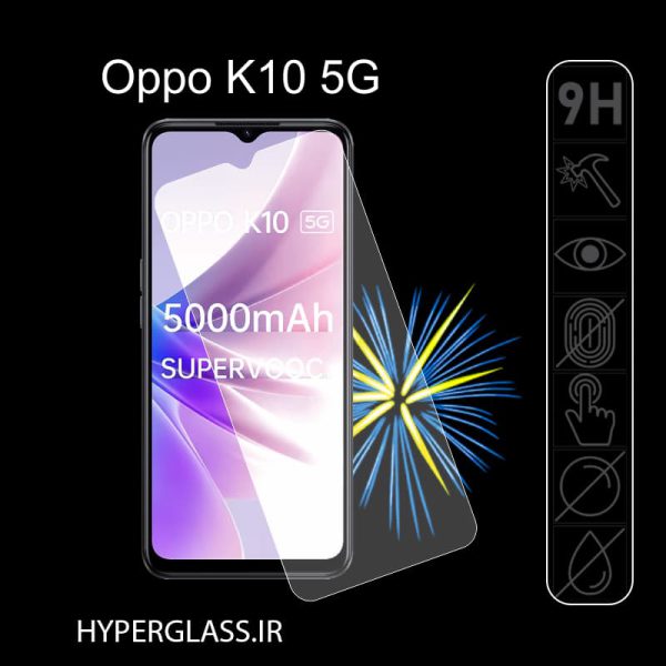 گلس محافظ صفحه نمایش نانو بلک اورجینال گوشی اوپو Oppo K10 5g