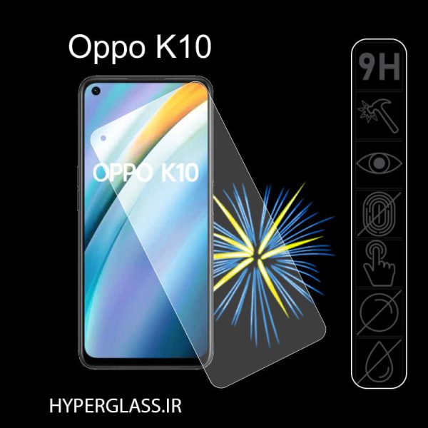 گلس محافظ صفحه نمایش نانو بلک اورجینال گوشی اوپو Oppo K10