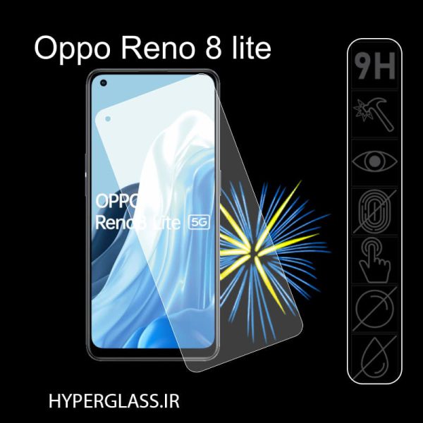 گلس محافظ صفحه نمایش نانو بلک اورجینال گوشی اوپو Oppo Reno 8 lite