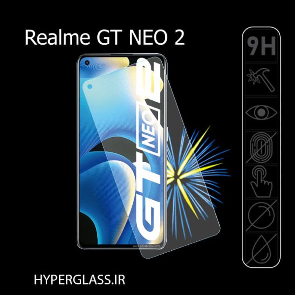 گلس محافظ صفحه نمایش نانو بلک اورجینال گوشی ریلمی Realme GT Neo 2