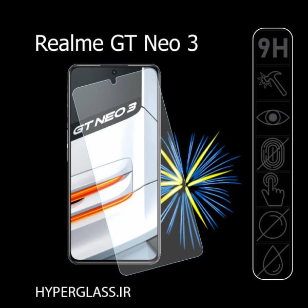 گلس محافظ صفحه نمایش نانو بلک اورجینال گوشی ریلمی Realme GT Neo 3