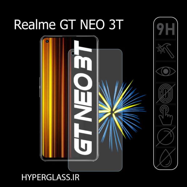 گلس محافظ صفحه نمایش نانو بلک اورجینال گوشی ریلمی Realme GT Neo 3T