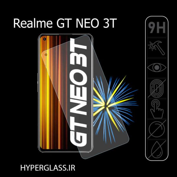 گلس محافظ صفحه نمایش نانو بلک اورجینال گوشی ریلمی Realme GT Neo 3T