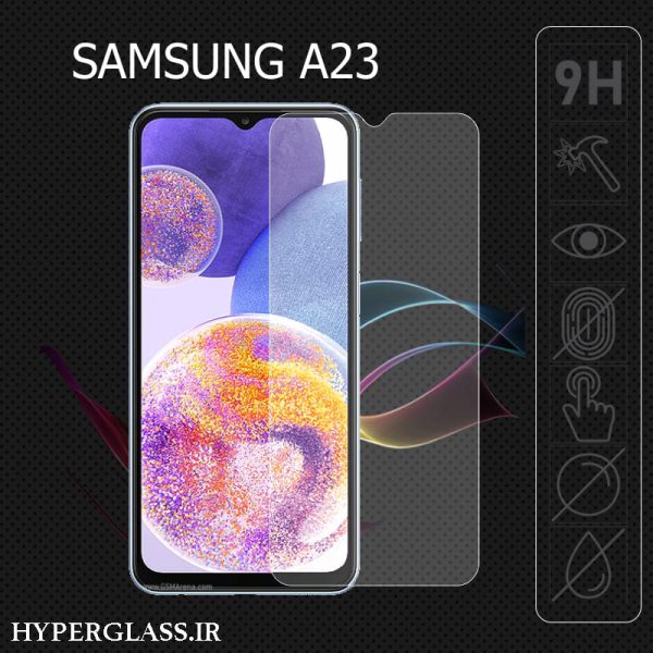 گلس محافظ صفحه نمایش نانو بلک اورجینال گوشی سامسونگ Samsung A23
