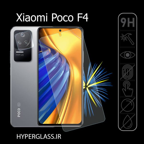گلس محافظ صفحه نمایش و لنز دوربین اورجینال گوشی شیاومی Xiaomi Poco F4