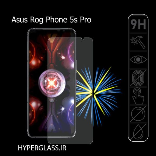 گلس محافظ صفحه نمایش اورجینال گوشی ایسوس راگ فون ROG Phone 5s Pro