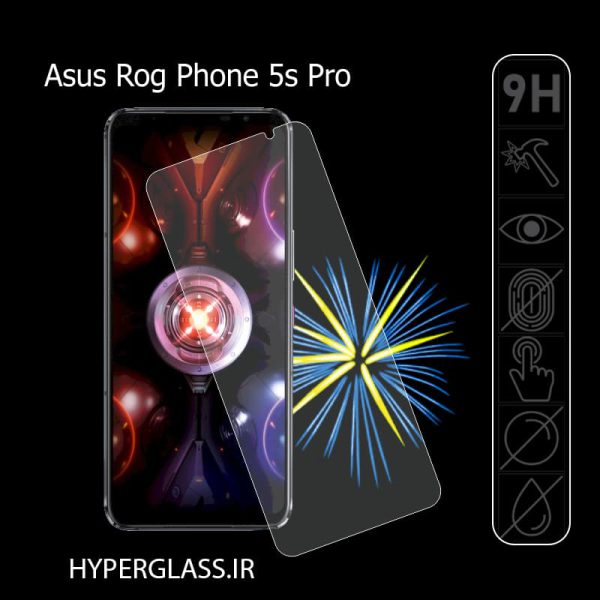 گلس محافظ صفحه نمایش اورجینال گوشی ایسوس راگ فون ROG Phone 5s Pro