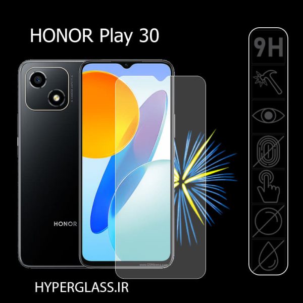 گلس محافظ صفحه نمایش نانو بلک اورجینال گلس گوشی آنر Honor Play 30