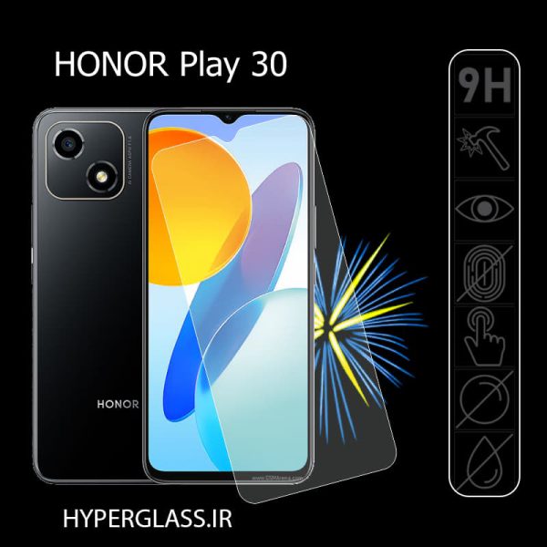 گلس محافظ صفحه نمایش نانو بلک اورجینال گلس گوشی آنر Honor Play 30
