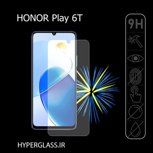گلس محافظ صفحه نمایش نانو بلک اورجینال گلس گوشی آنر Honor Play6T