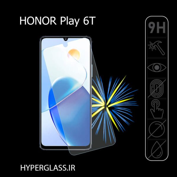 گلس محافظ صفحه نمایش نانو بلک اورجینال گلس گوشی آنر Honor Play6T