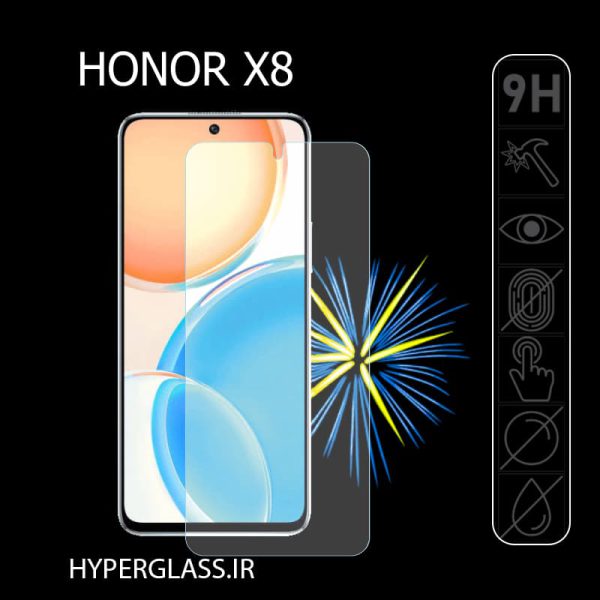 گلس محافظ صفحه نمایش نانو بلک اورجینال گلس گوشی آنر Honor X8